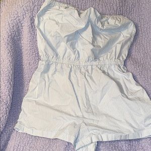 strapless urban outfitters romper